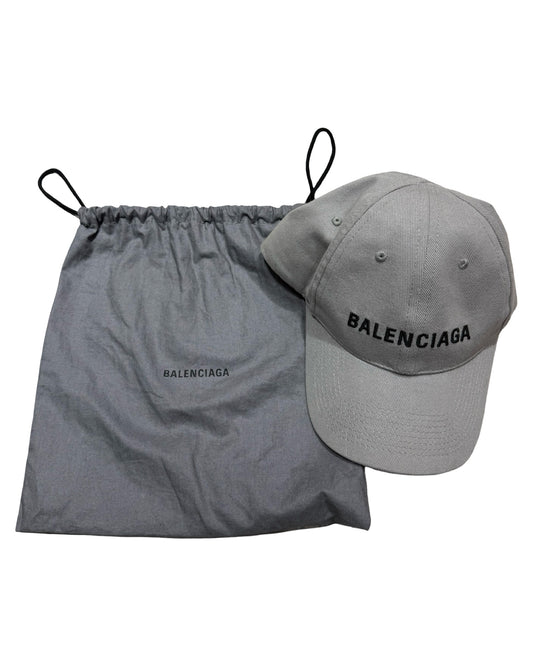 Balenciaga Gray Logo Hat