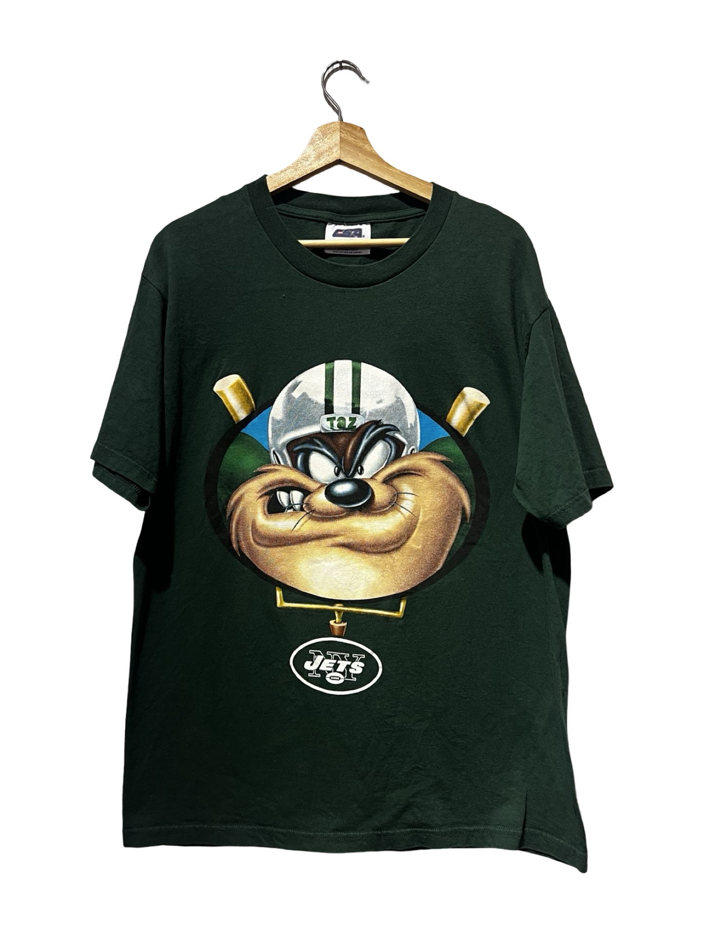 Vintage 90s New York Jets Taz Looney Tunes Tee