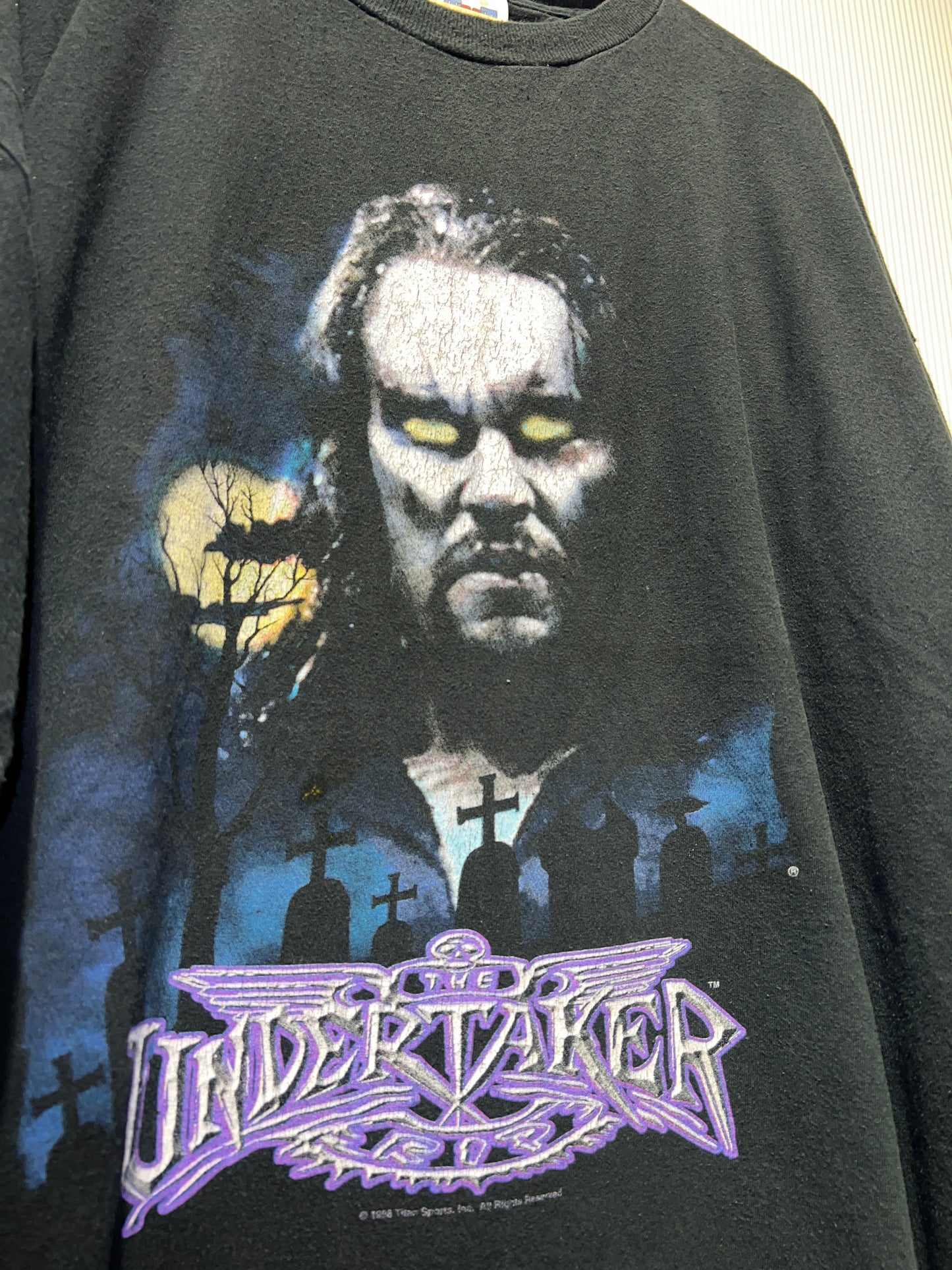 Vintage 1998 WWF The Undertaker RIP Promo Tee