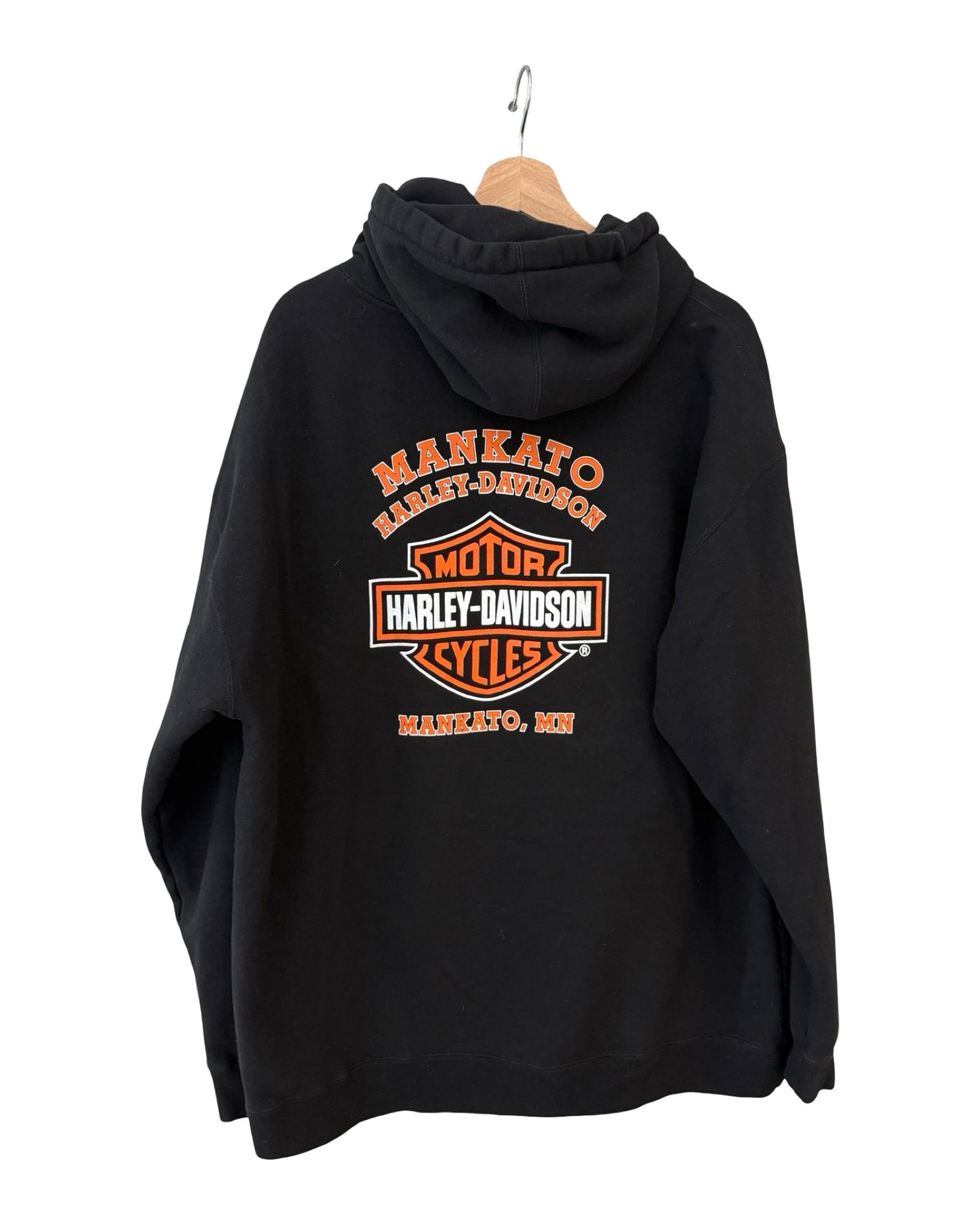 Vintage 2004 Harley Davidson Mankato Flame Sleeves Hoodie