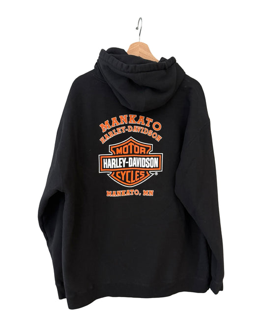 Vintage 2004 Harley Davidson Mankato Flame Sleeves Hoodie