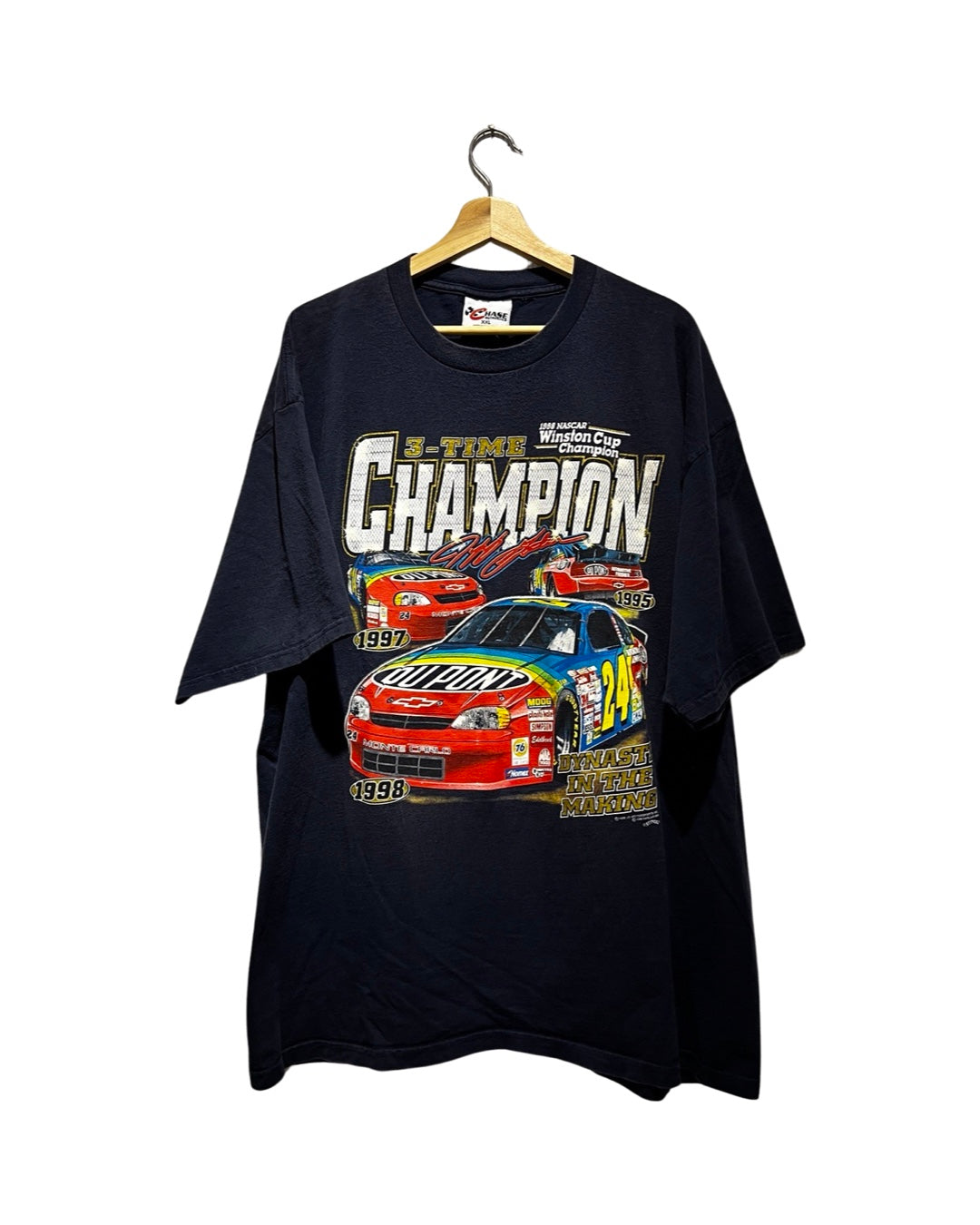 Vintage 1998 Nascar Jeff Gordon 3-Time Champion Tee