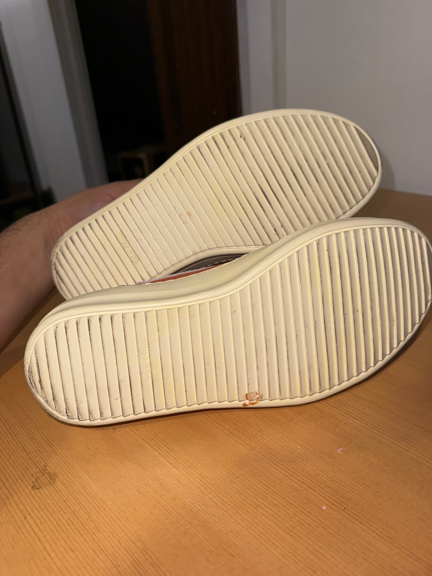 Size 7 / AW22 Rick Owens Suede Orange Strobe Vans