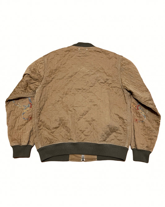 RRL Ralph Lauren Dragon Quilted Bomber Jacket