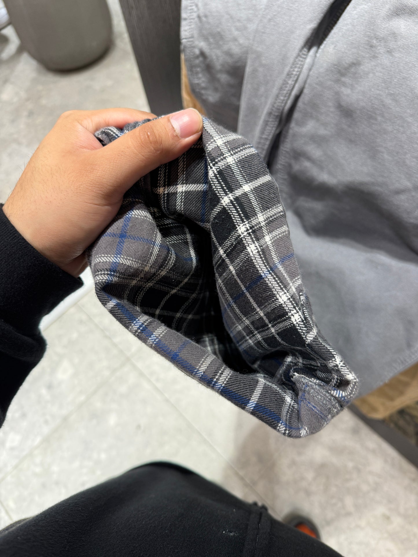 Vintage Carhartt Gray Flannel Lined Carpenter Pants