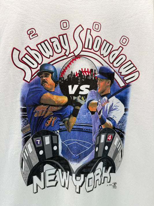 Vintage 2000 DS Yankees Mets Subway Series Showdown Tee