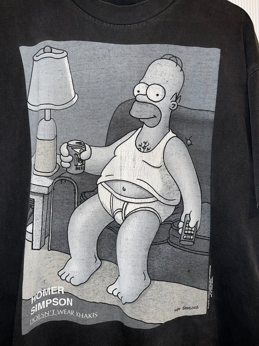 Vintage 1995 The Simpsons Homer Gap Parody Tee