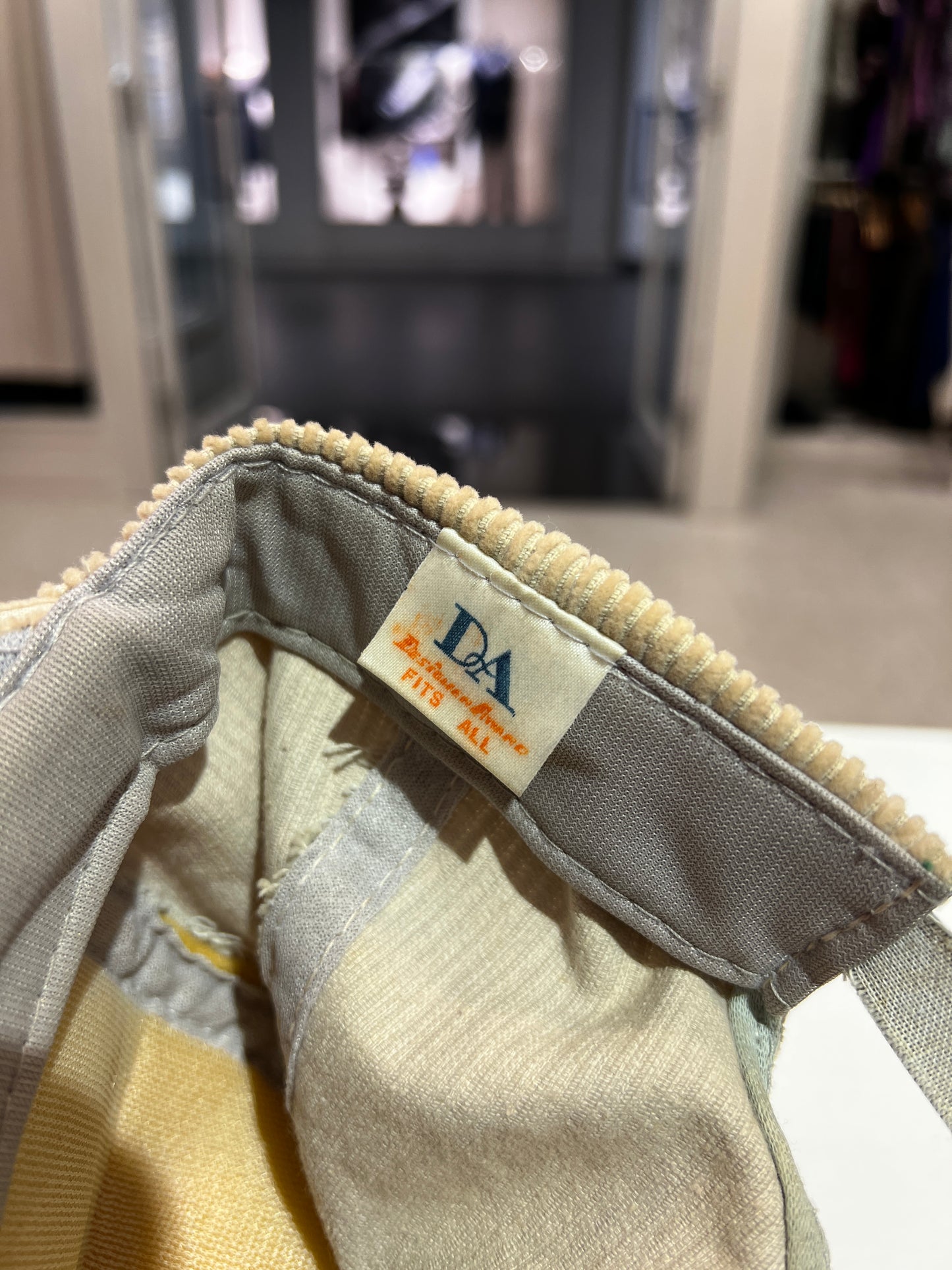 Vintage 80s Apple Computers Corduroy Strapback Hat