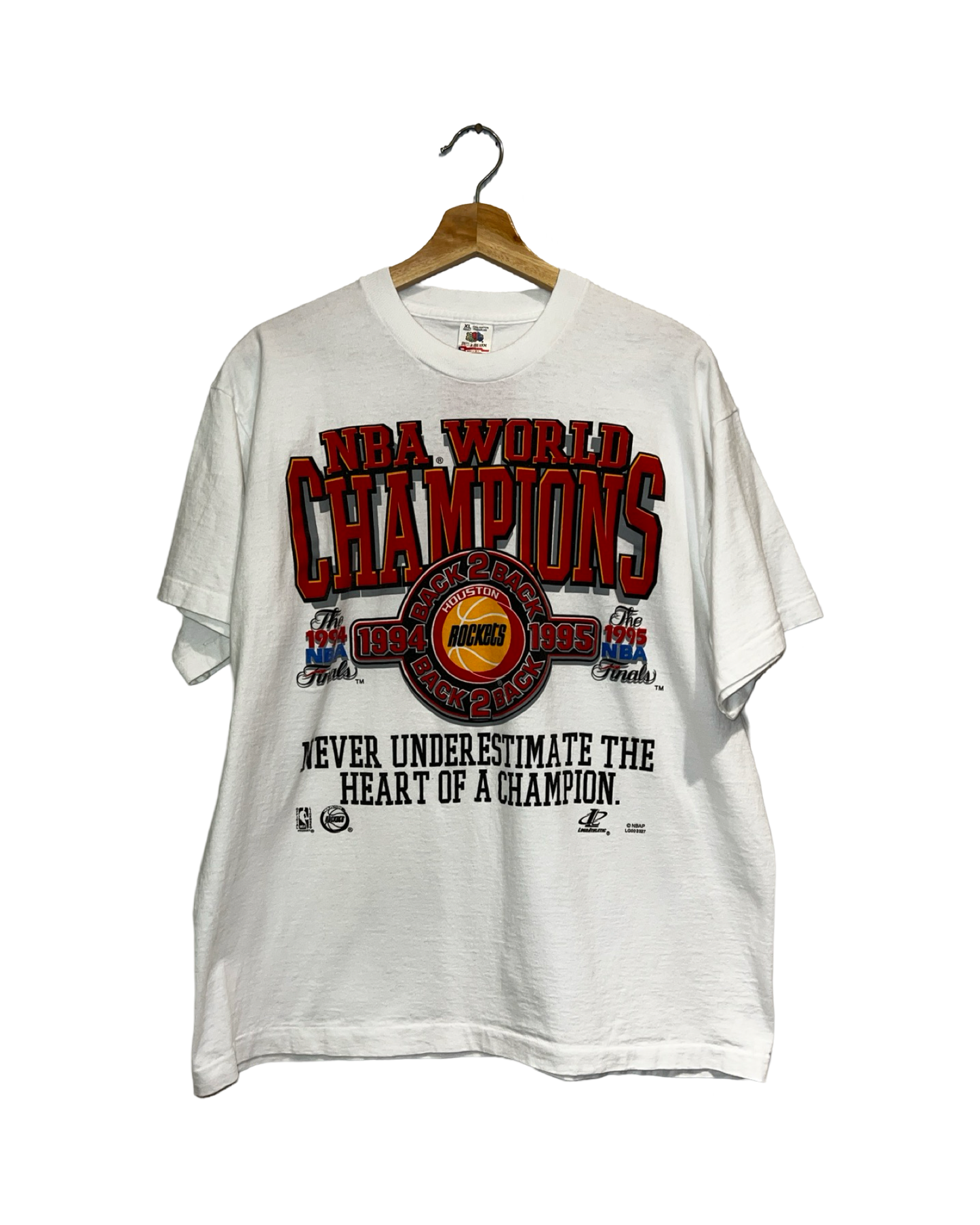 Vintage 1995 Houston Rockets Back 2 Back Tee