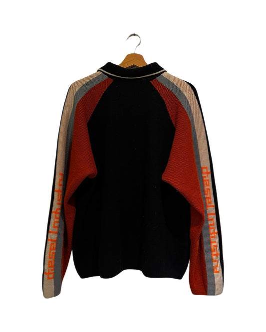 BJ y2k Diesel Knit Zip Sweater
