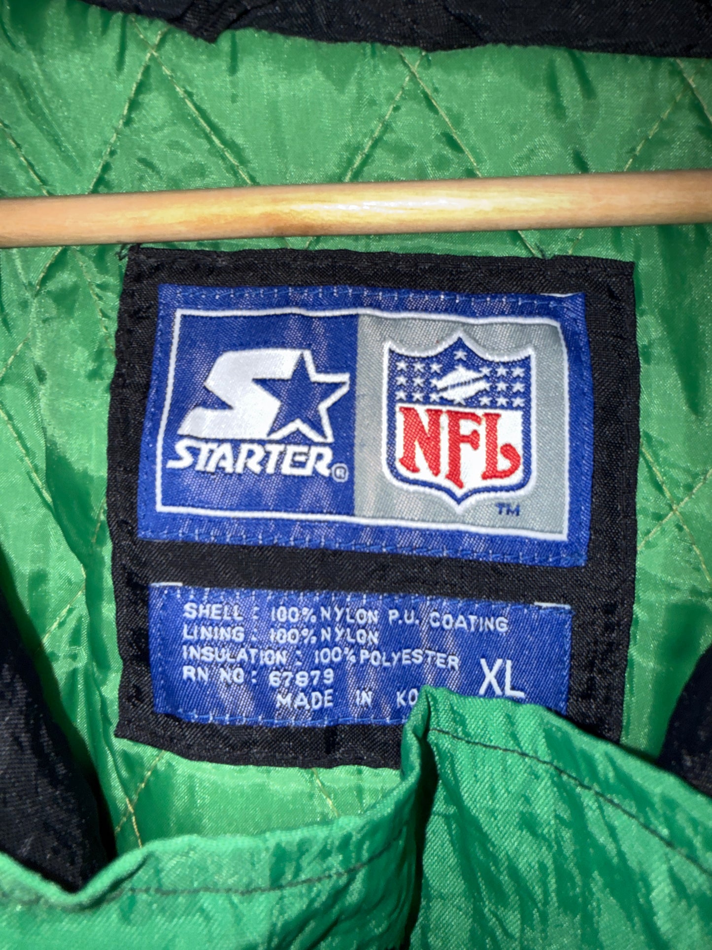 Vintage 90s New York Jets Starter Half Zip Jacket