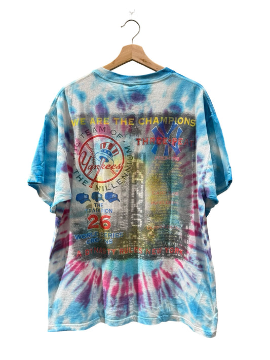 Vintage Rare 2000 New York Yankees World Series Tye Dye Tee