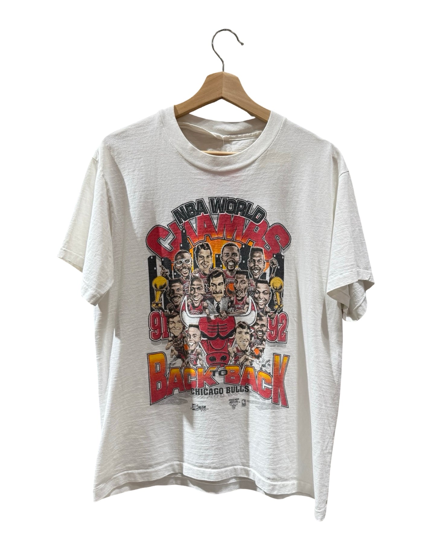 Vintage 1992 Chicago Bulls Back 2 Back Champions Tee