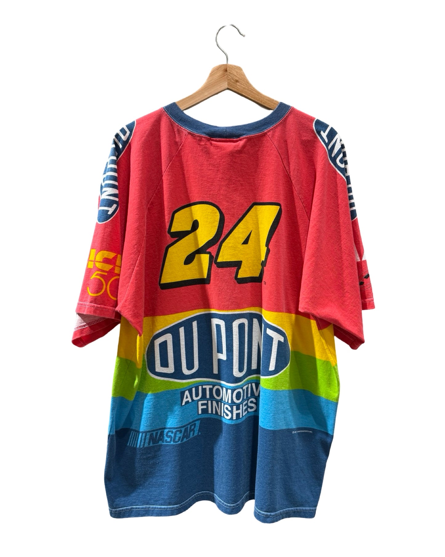 Vintage 1997 Nascar DuPont Racing Big Print Tee