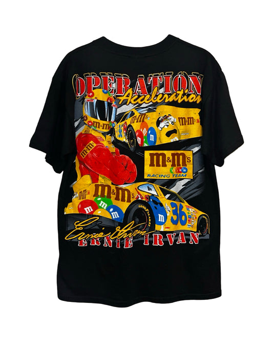 Vintage 1999 M&Ms Nascar Ernie Irvan Tee