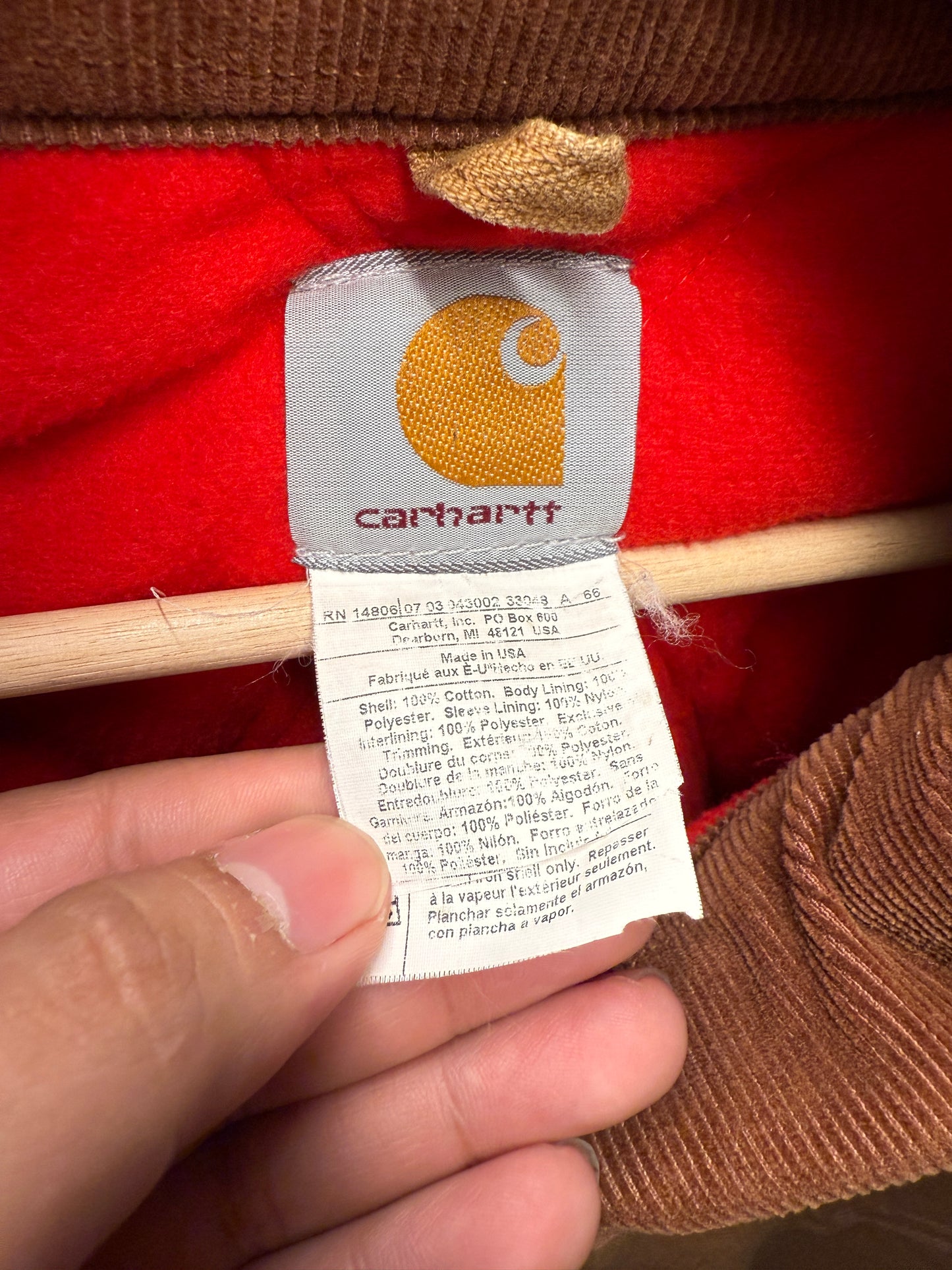 Vintage 90s Carhartt Santa Fe Tan Brown Jacket