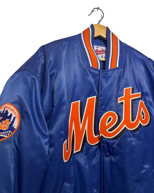 Vintage 90s New York Mets Diamond Starter Bomber Jacket