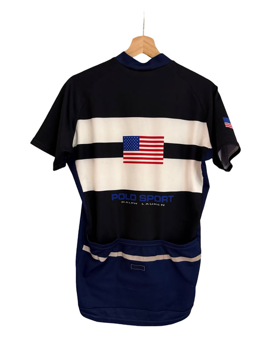 Vintage 90s Polo Sport Cycling Biking Shirt