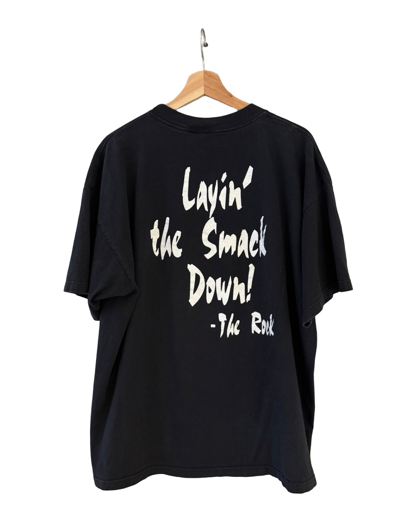 Vintage 1998 WWF The Rock Layin' The Smackdown Tee