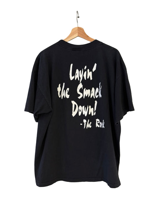 Vintage 1998 WWF The Rock Layin' The Smackdown Tee