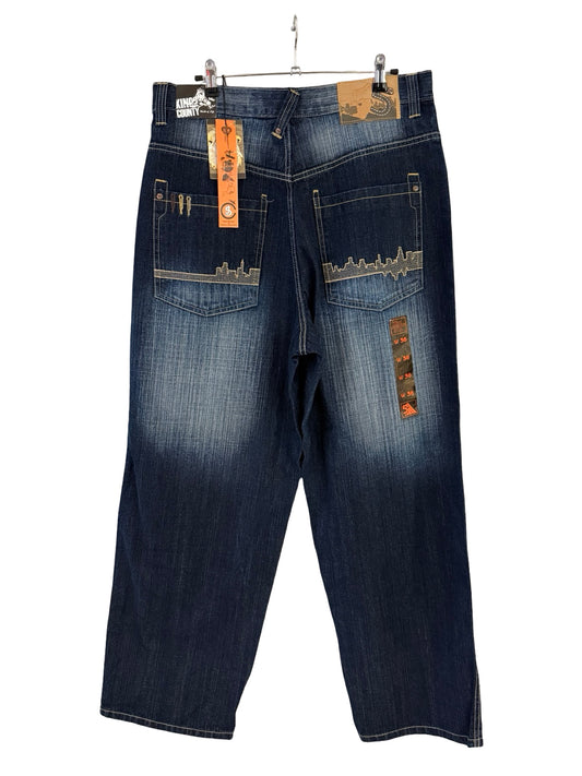 36 x 32 y2k 5ive Jungle NYC Skyline Jeans