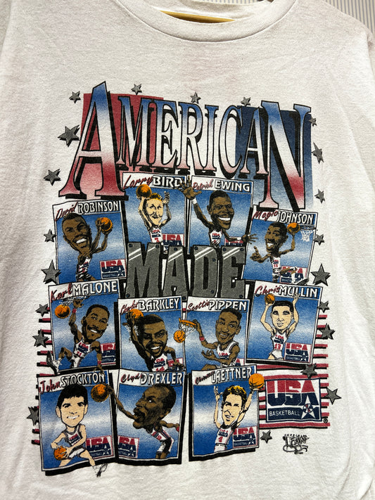Vintage 1992 USA Dream Team NBA Promo Tee