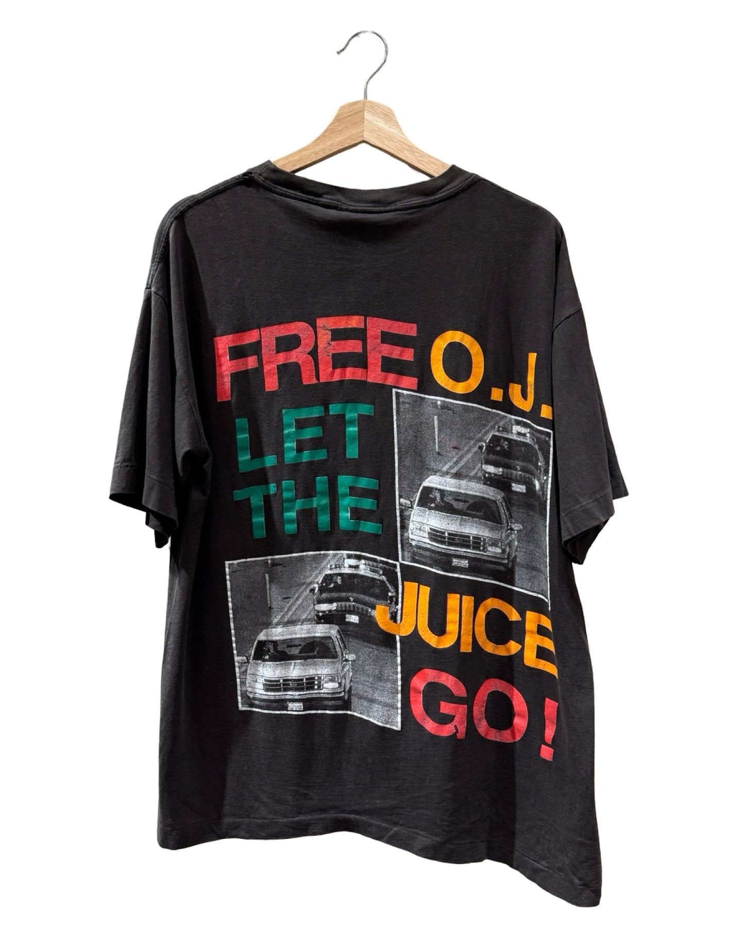 Vintage 1994 OJ Simpson Free The Juice Rap Tee