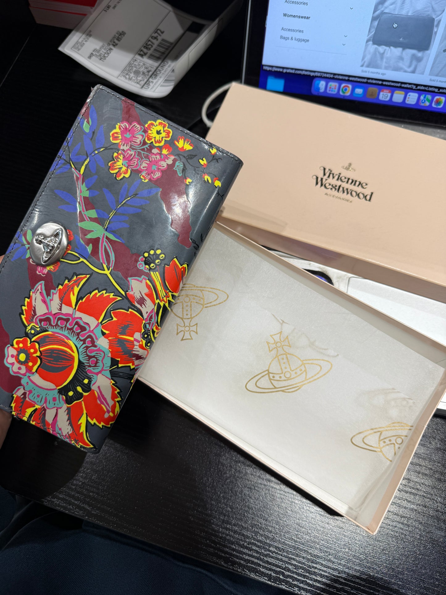 Vintage Vivienne Westwood Red Label Tiger Flower Long Wallet