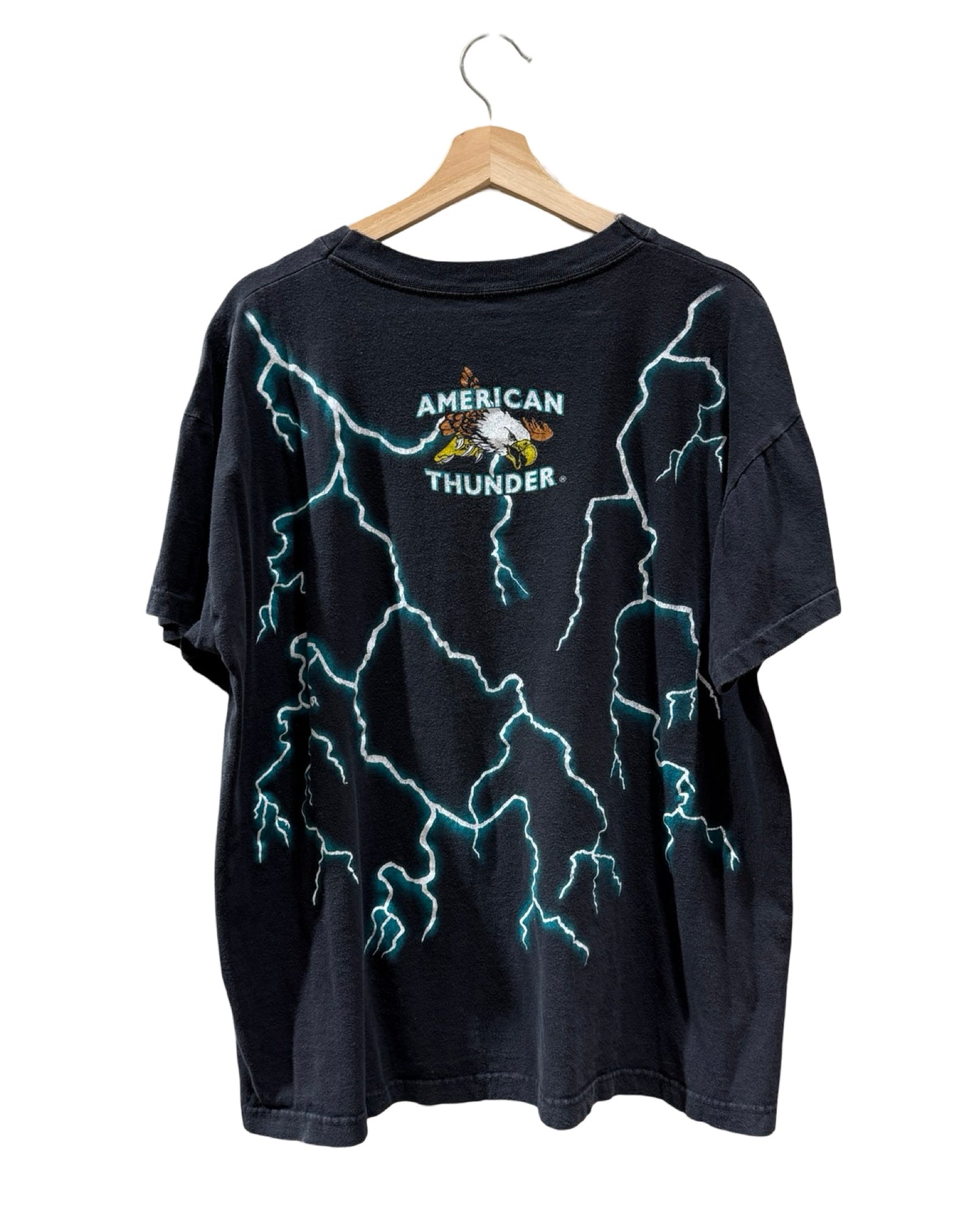 Vintage 90s American Thunder Forever Free AOP Tee