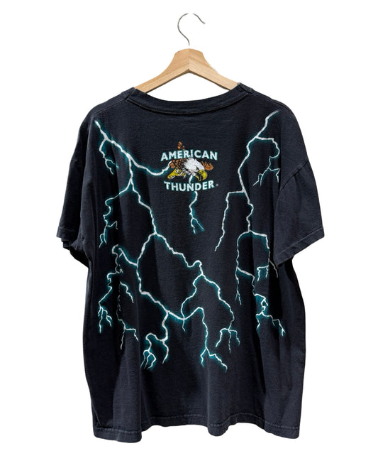 Vintage 90s American Thunder Forever Free AOP Tee