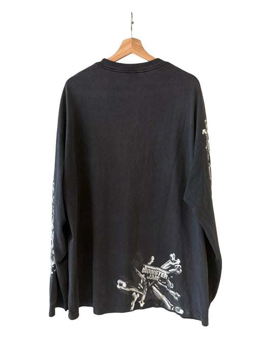 Vintage Monster Jam Grave Digger Truck Long Sleeve Tee