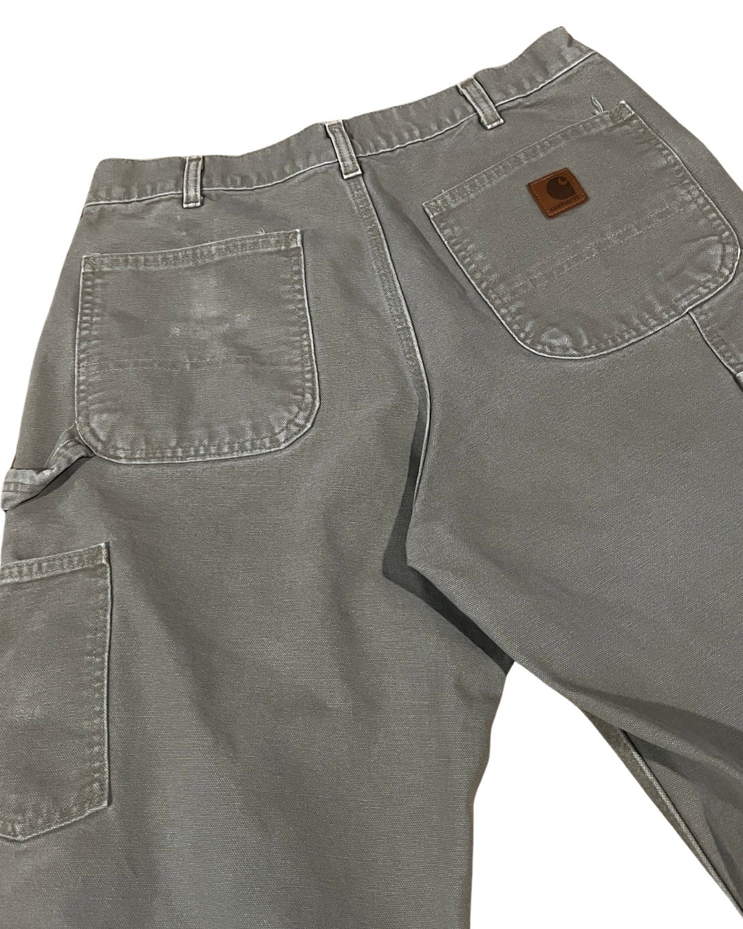 33 x 30 Vintage 90s Carhartt Light Gray Carpenter Pants