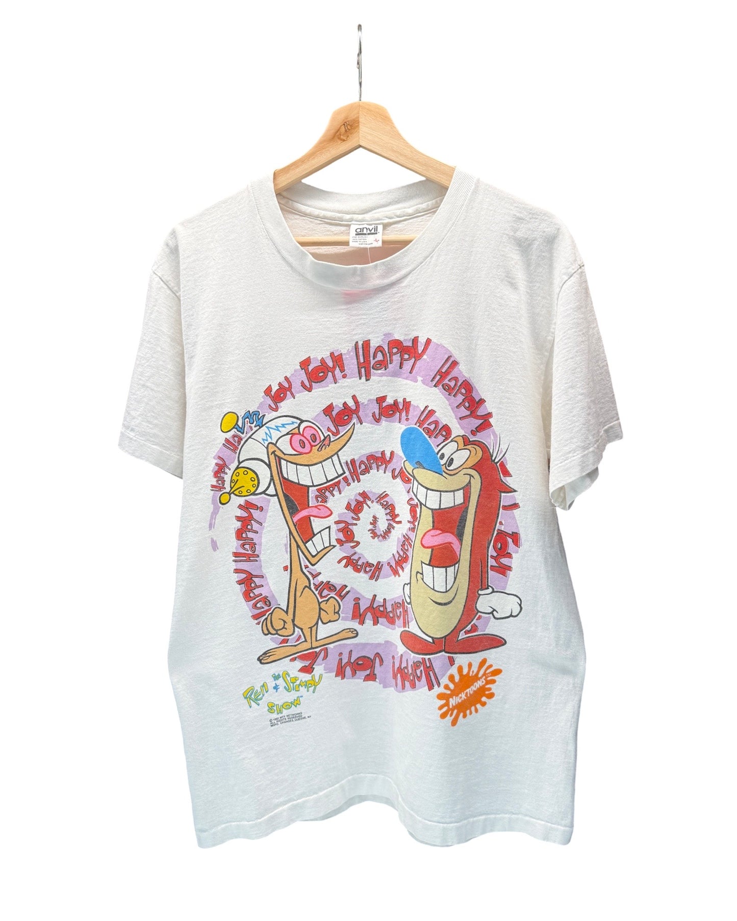 Vintage 1992 Ren & Stimpy MTV Promo Tee