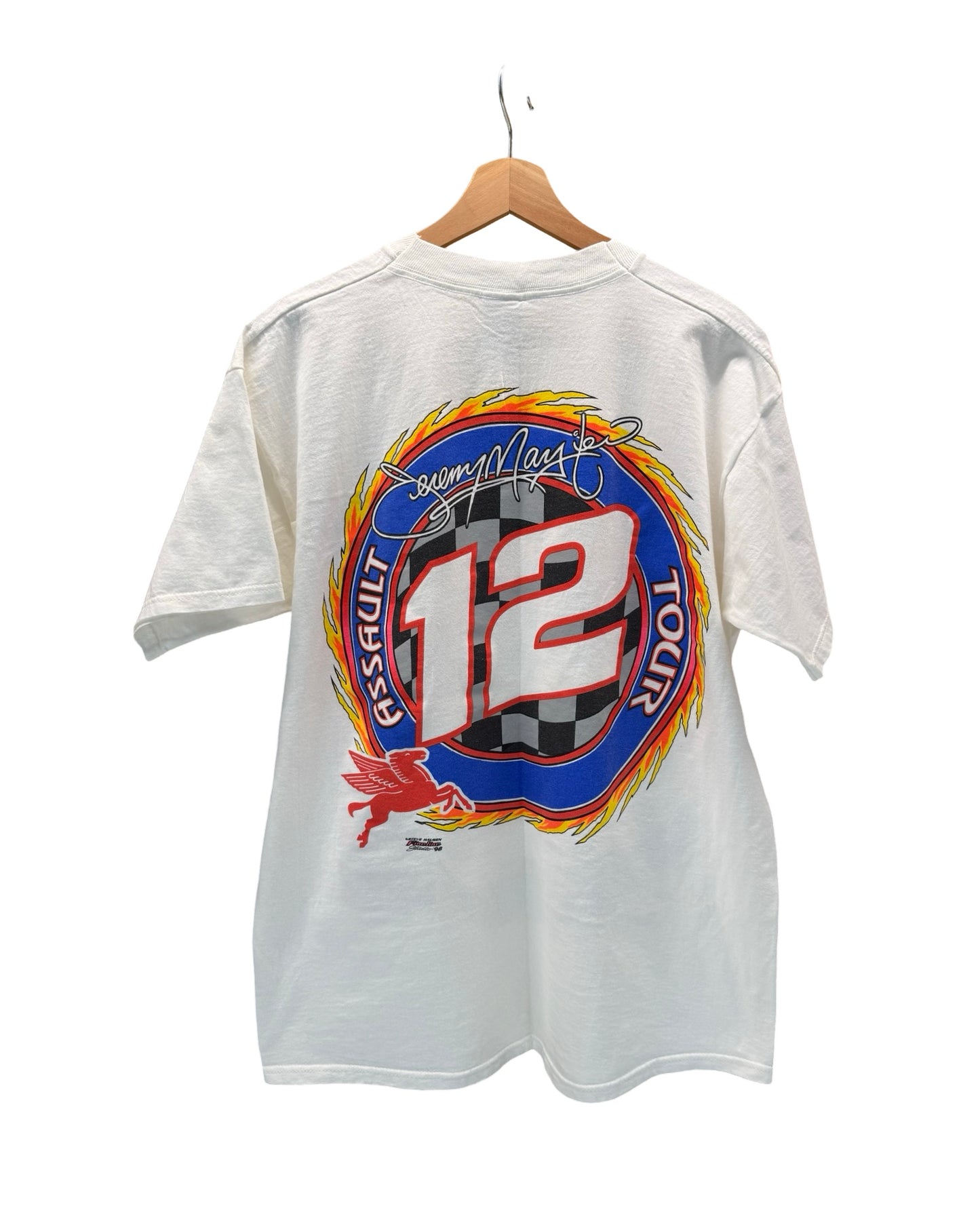 Vintage 1998 Nascar Mobil 1 Racing Double Sided Tee