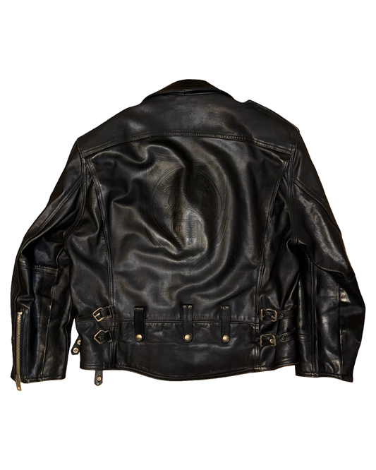 Vintage 90s Parasuco Studded Perfecto Leather Motorcycle Jacket