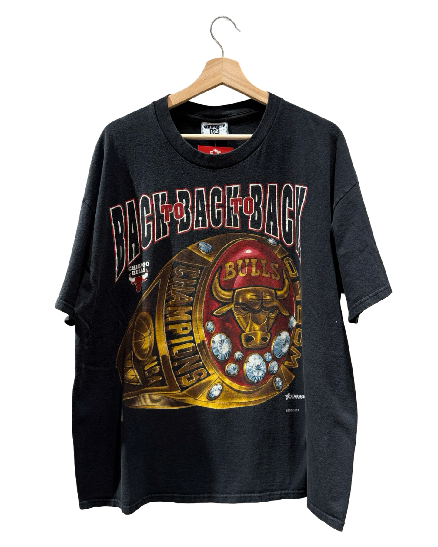 Vintage 1996 Chicago Bulls Back 2 Back Ring Tee
