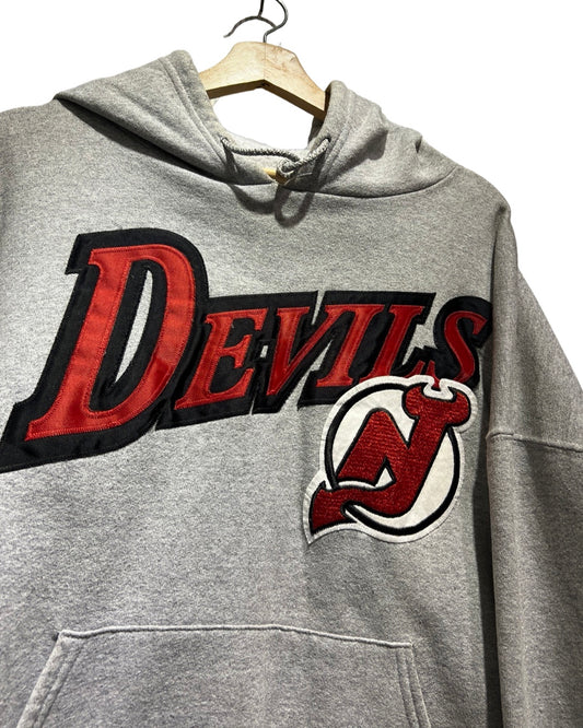 Vintage 90s New Jersey Devils Spellout Hoodie
