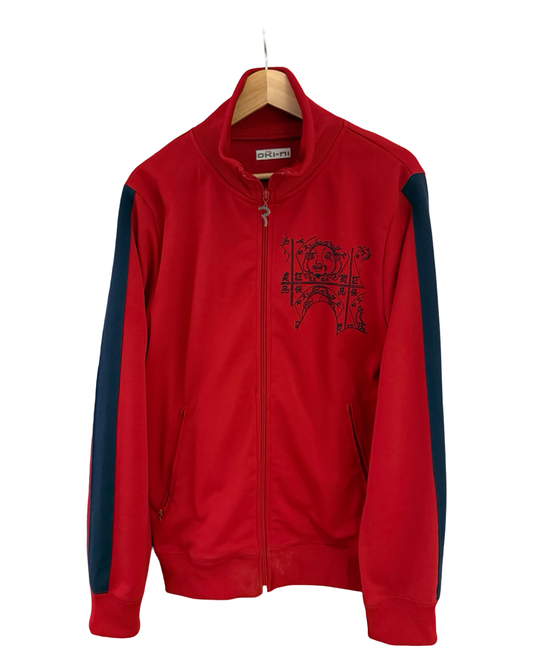 Vintage y2k Evisu Oki-Ni Red Track Jacket