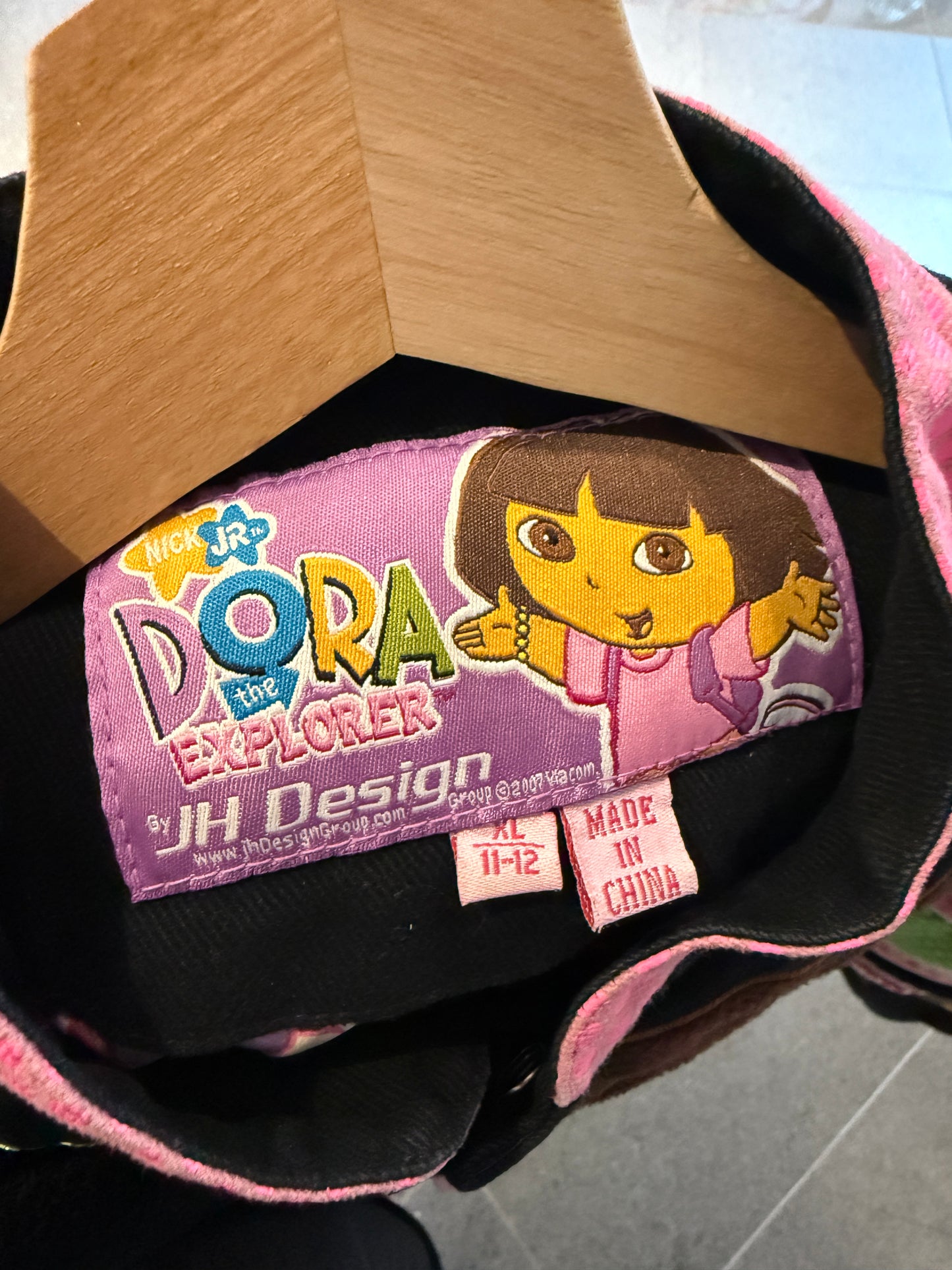 Vintage 2006 Dora The Explorer Jeff Hamilton Nascar Jacket