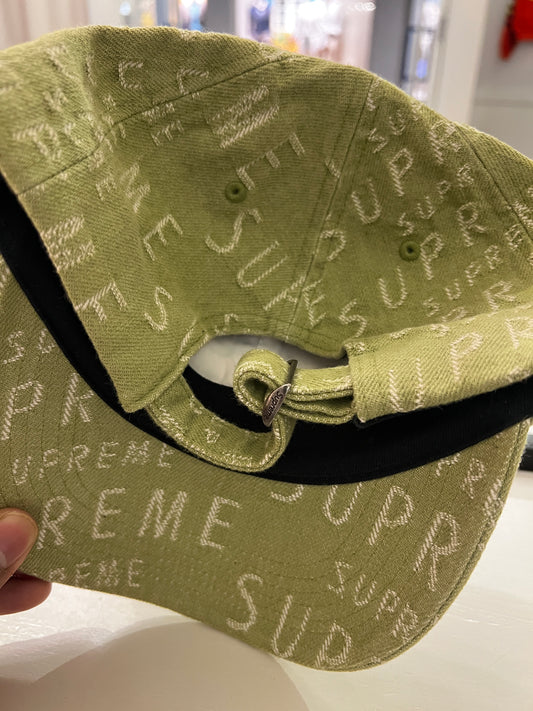 Archive Supreme Frayed Green Logo Hat