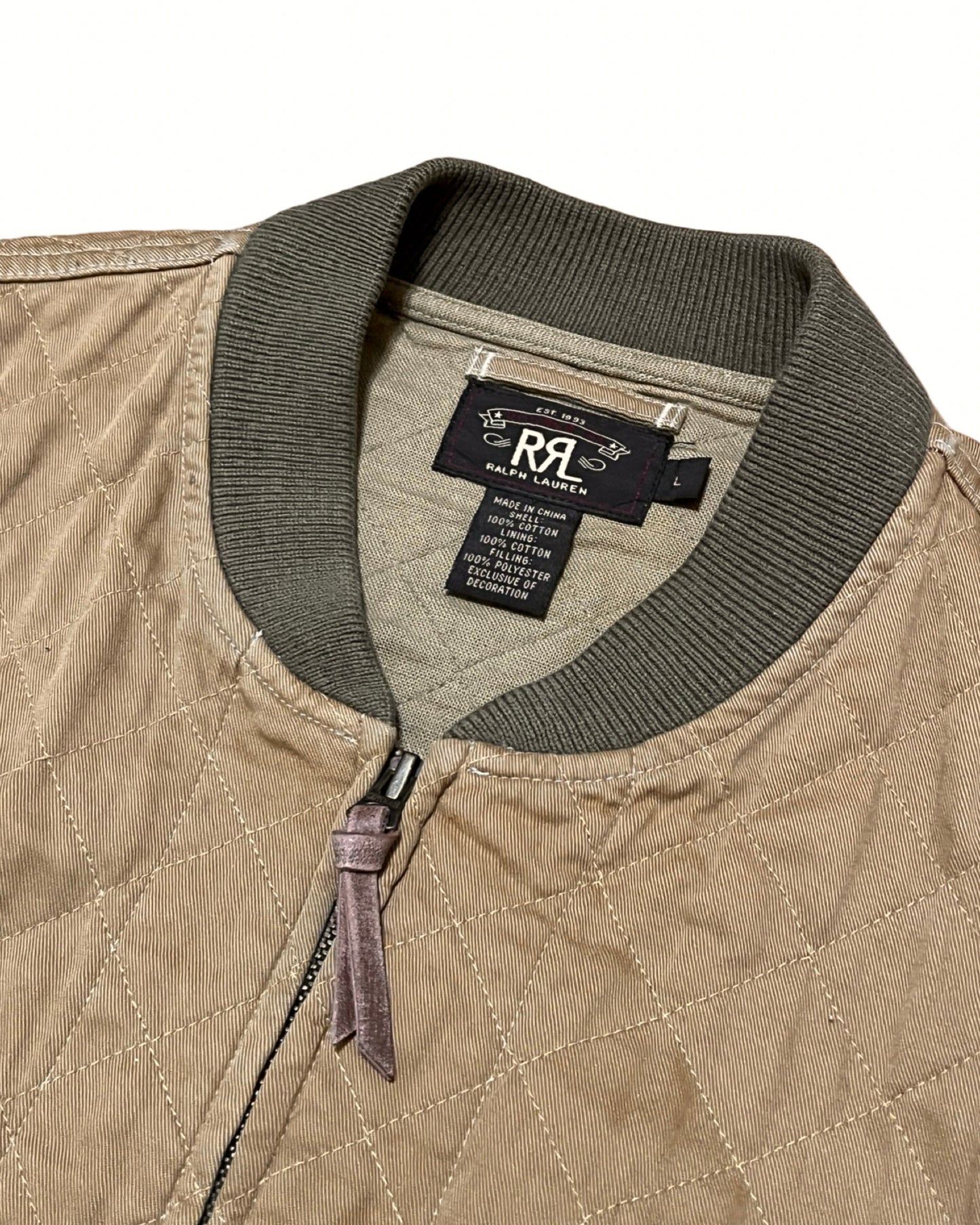 RRL Ralph Lauren Dragon Quilted Bomber Jacket