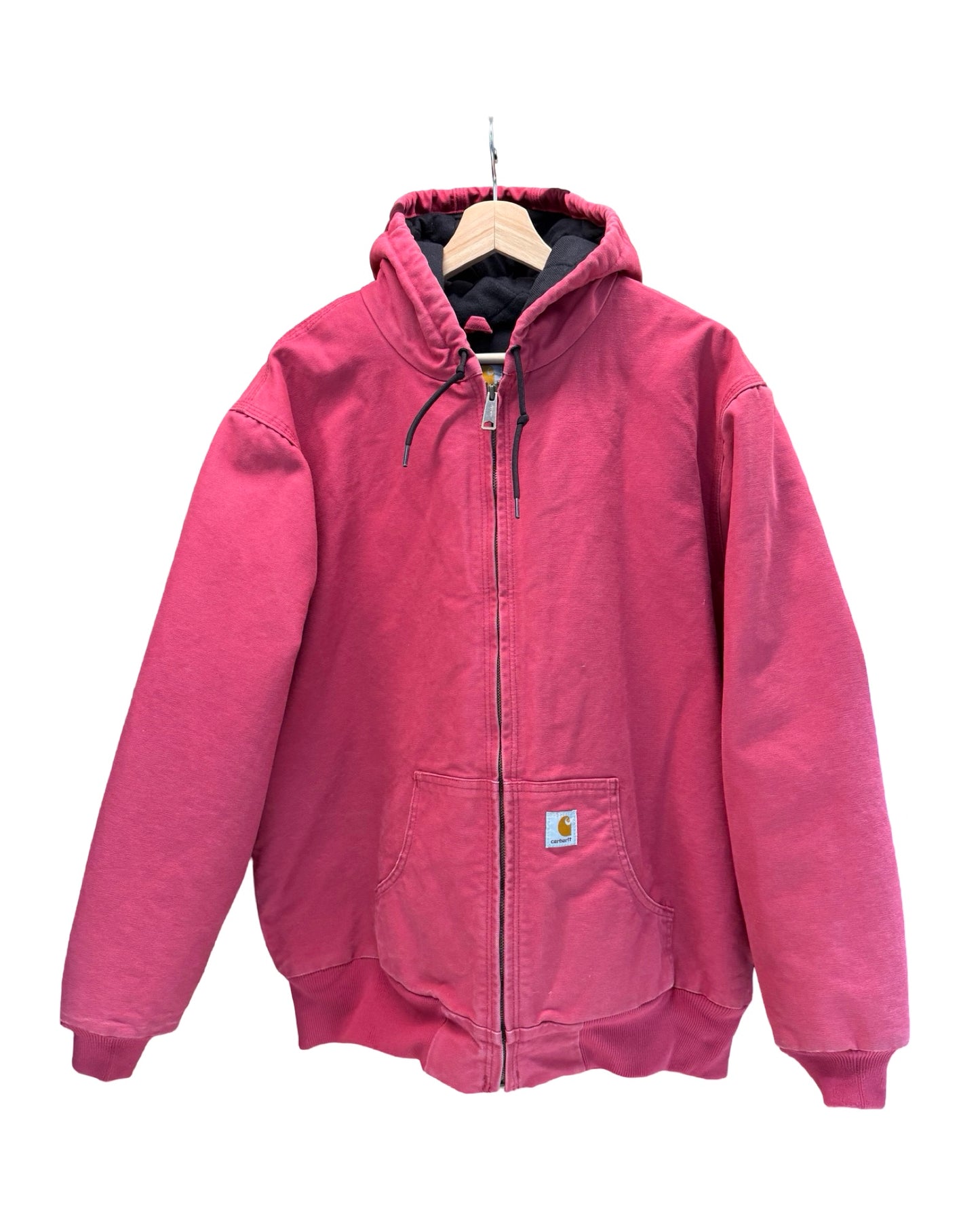 Vintage 90s Carhartt Brick Hooded Zip Up Jacket