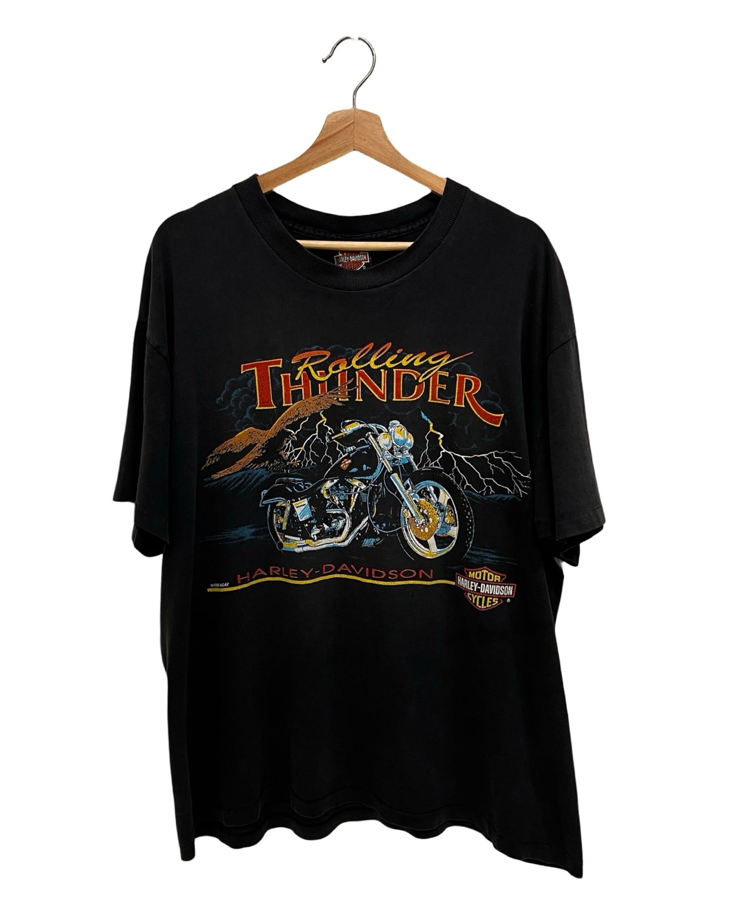 Vintage 90s Harley Davidson Rolling Thunder Tee