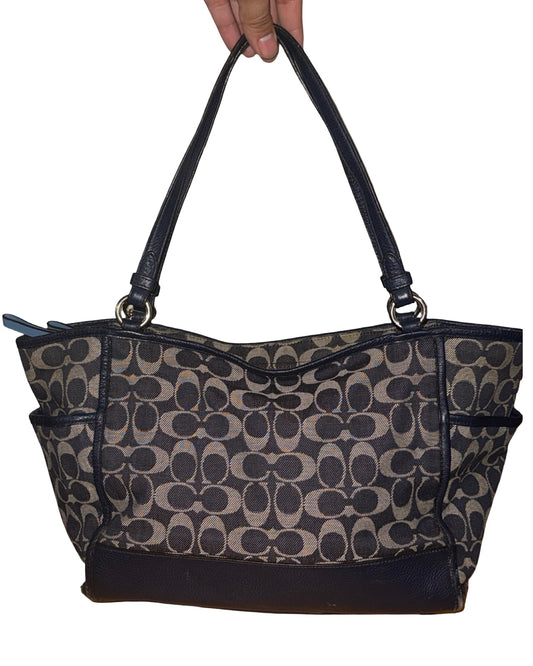 Vintage Coach Park Signature Carrie Tote Handbag