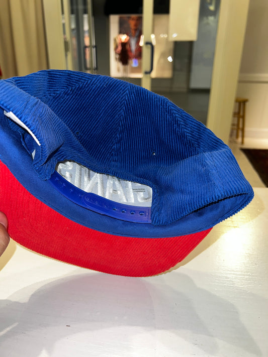Vintage Rare 90s New York Giants Starline Corduroy Hat