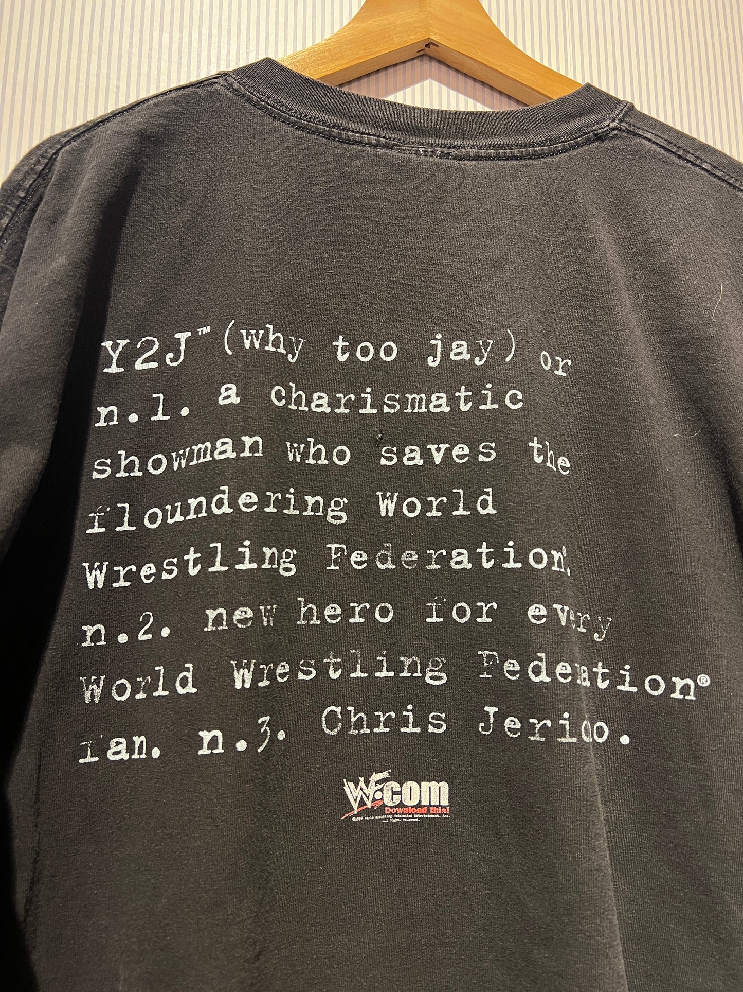Vintage 1999 WWF Y2J Chris Jericho Promo Tee