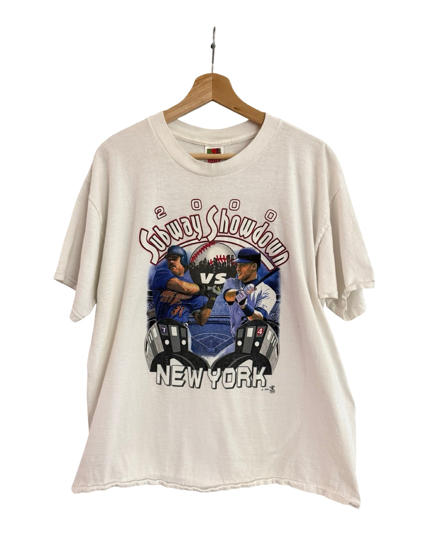 Vintage 2000 Subway Showdown Yankees Mets Tee