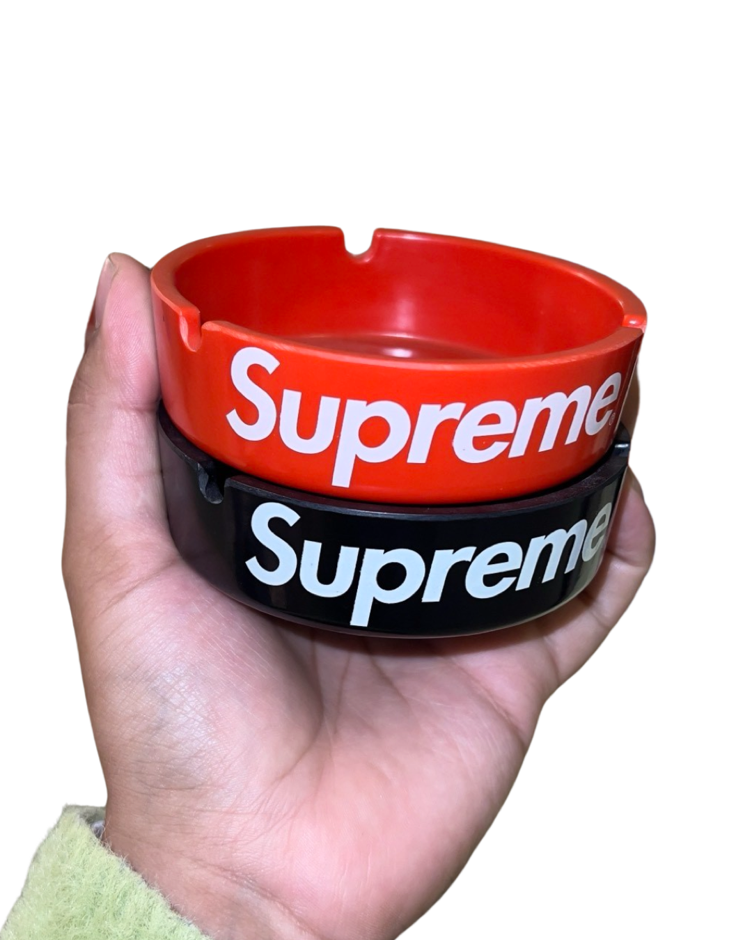 SS/08 Supreme Red & Black Ashtray Set