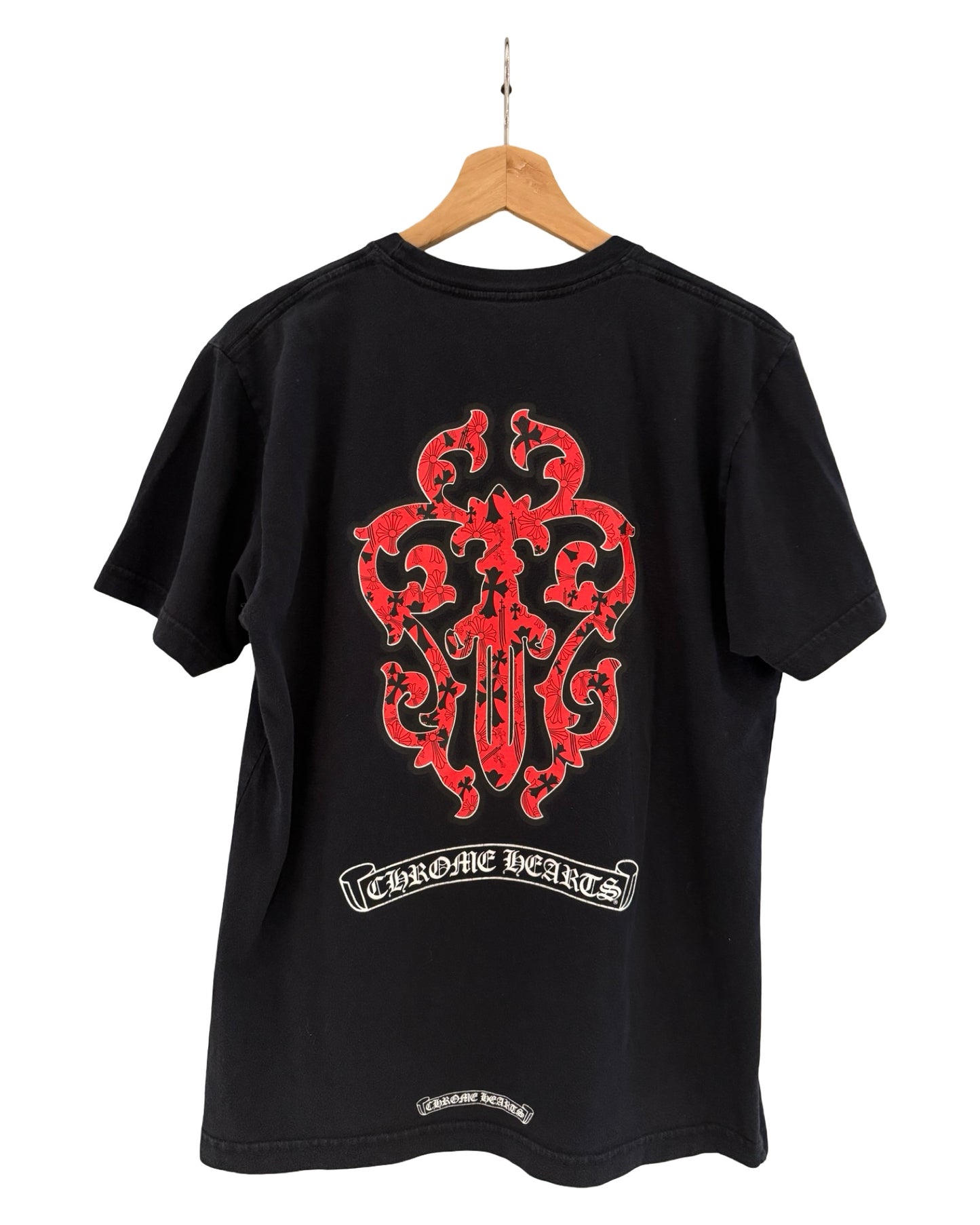 Chrome Hearts Red Dagger Pocket Tee