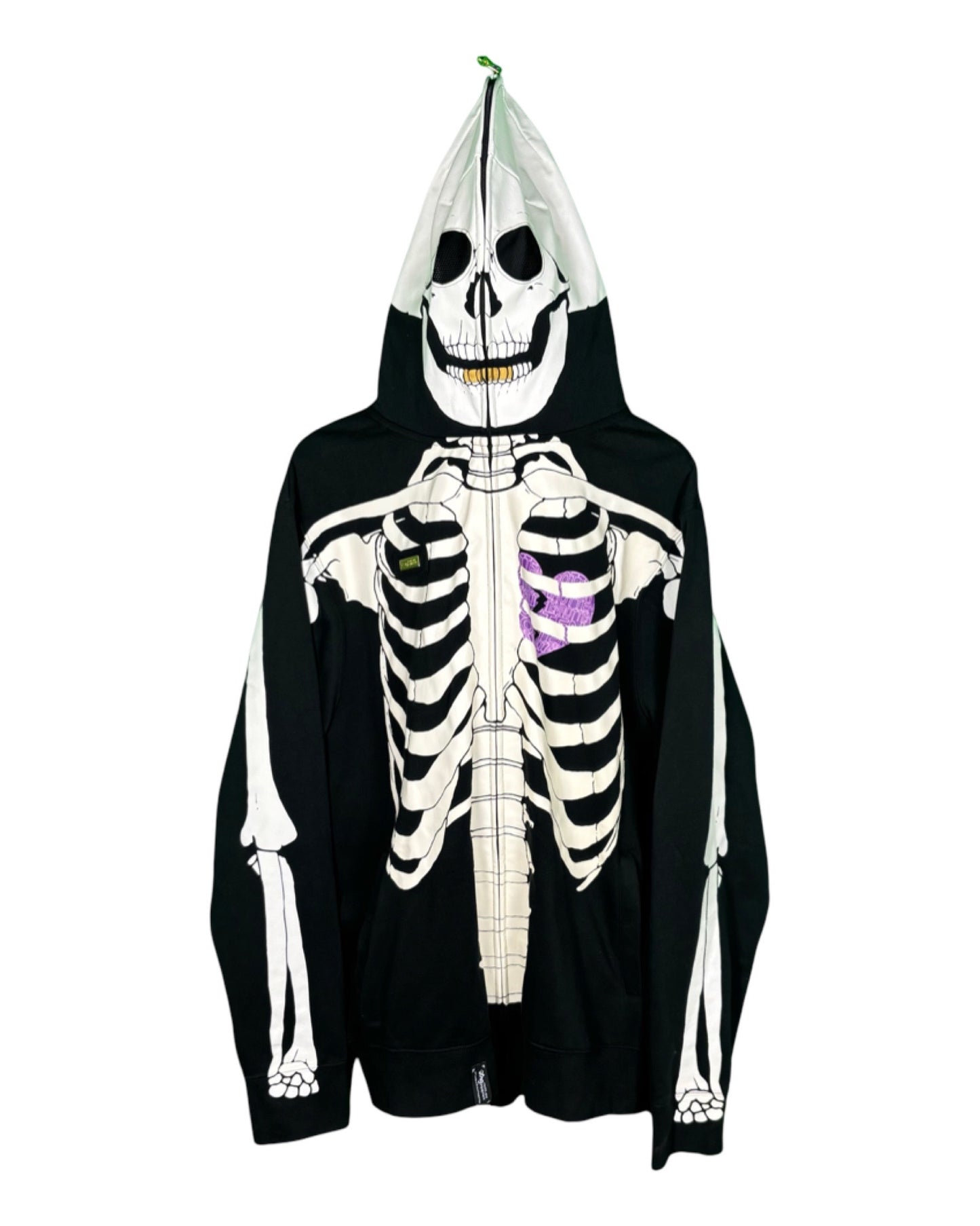 Vintage LRG Dead Serious Skeleton Full Zip Up Hoodie